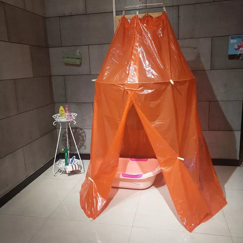 圆形浴罩加大加厚宝宝成人浴室洗澡浴帐冬天家用帐篷保暖洗浴罩 新料