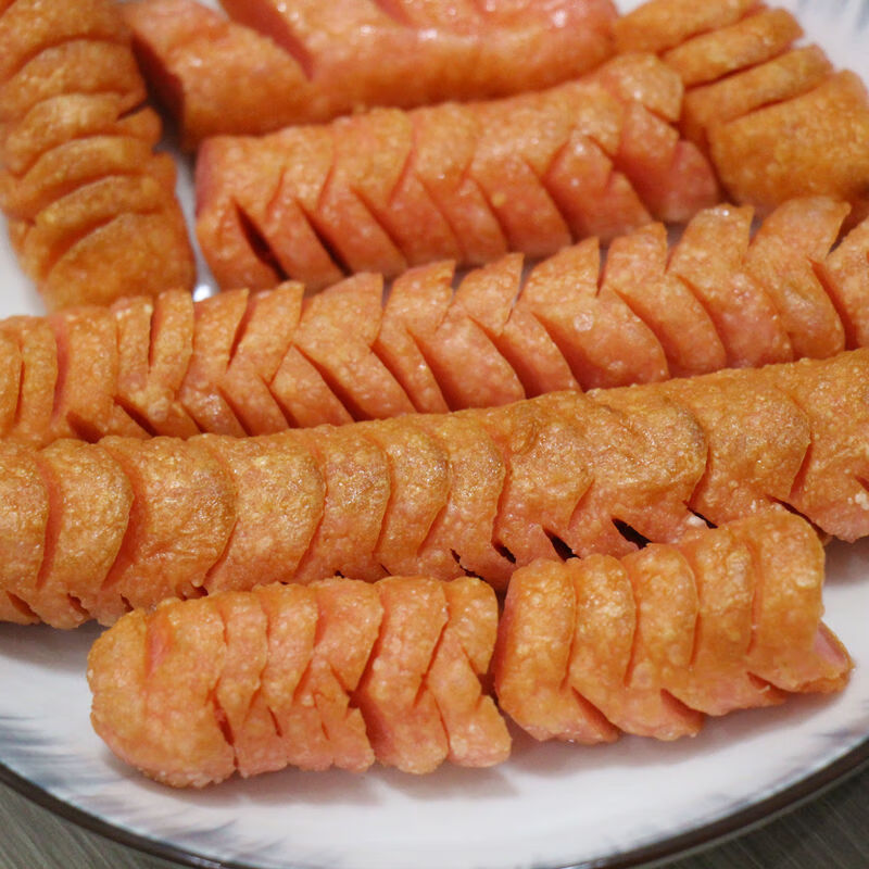 山东夫宇丽园铁板烤肠煎炸烤肠油炸串肠淀粉肠 夫宇牌淀粉肠50g 铁板