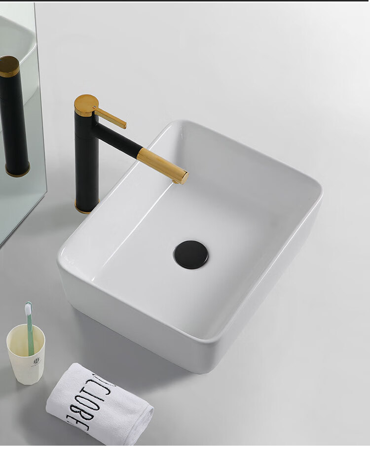 科勒(kohler) 科勒台上盆长方形洗手盆家用洗漱台盆大小号洗手盆阳台