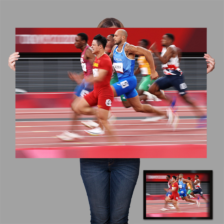 款苏炳添海报定制短跑田径队中国跑步运动员励志亚洲百米飞人 sbingt