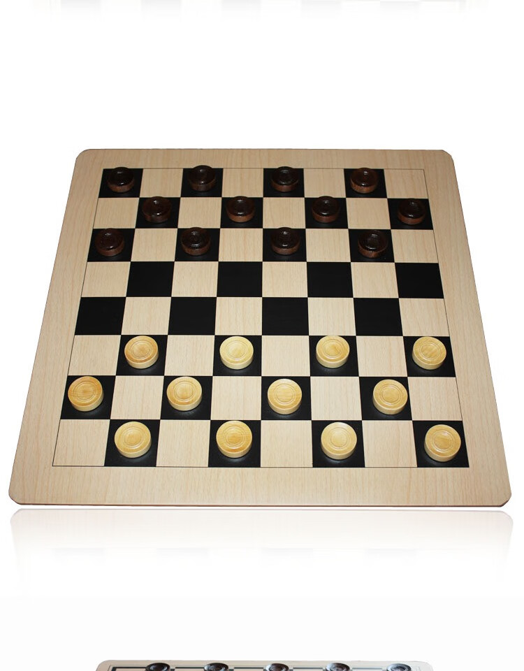 木质100格64格2用西洋棋国际跳棋套装培训班棋院比赛用棋跳跳棋子 a款