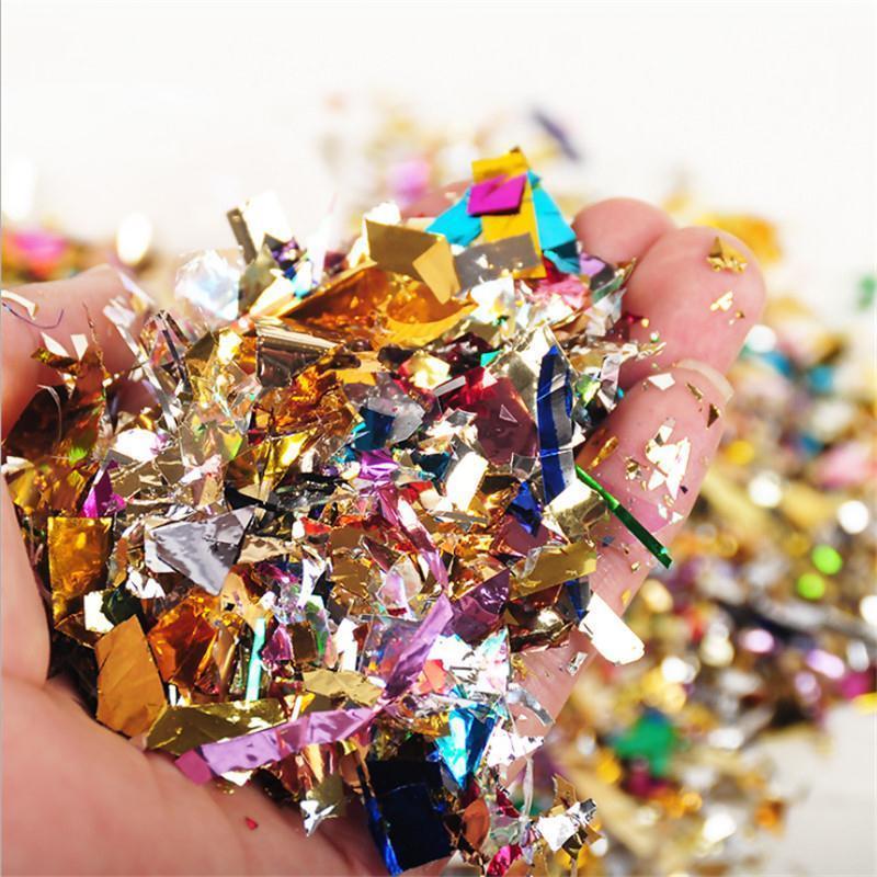 徳梵蒂 手撒礼花金粉彩色亮片撒花礼宾花开业闪粉碎片活动庆典婚庆