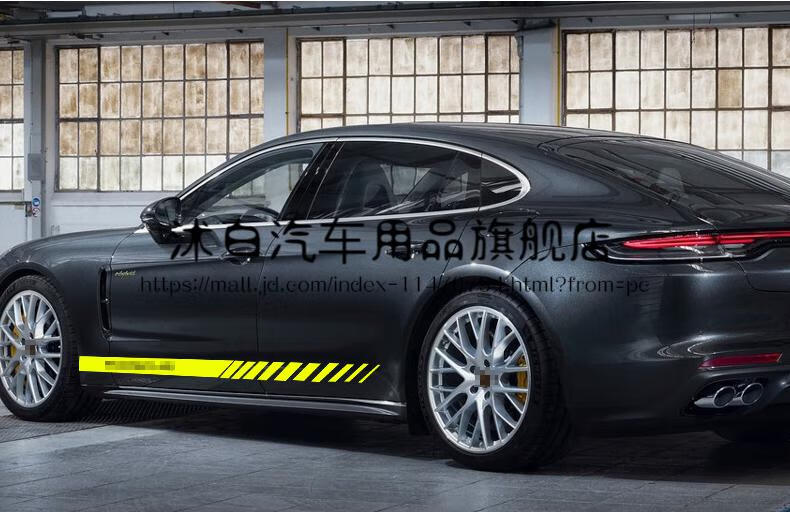 沭白【高質量】適用於保時捷側裙拉花車貼卡宴macan718帕拉梅拉911機