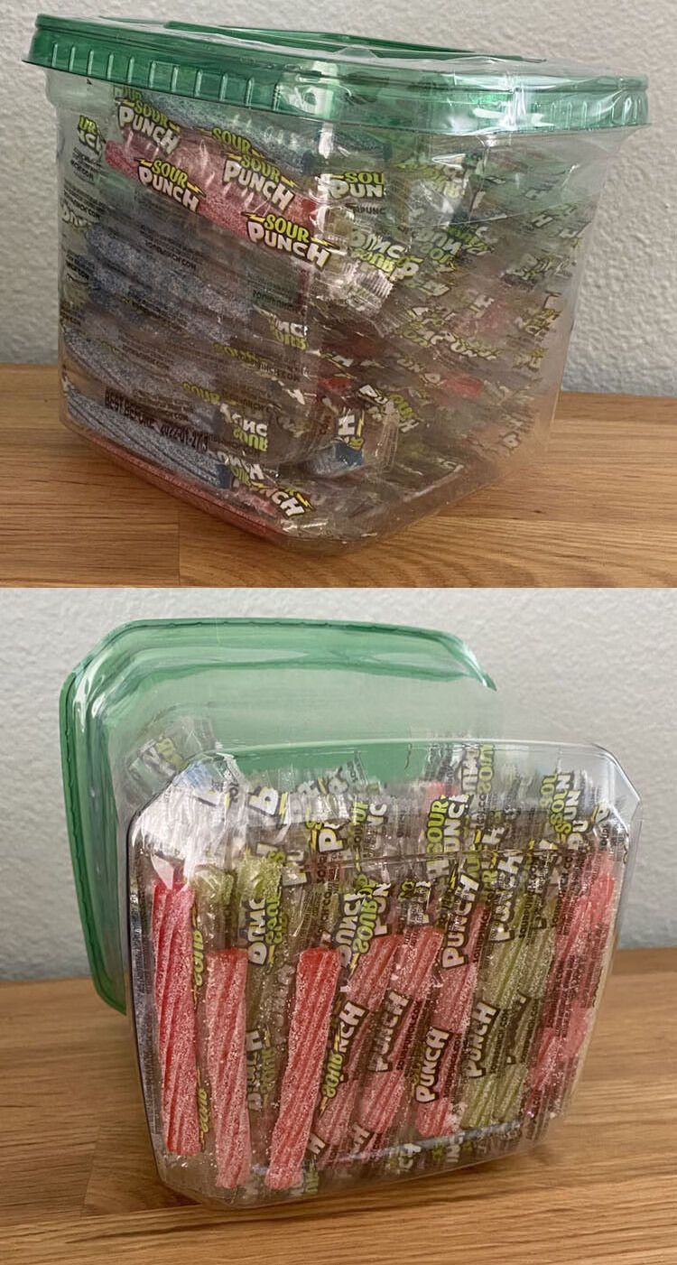 詹姆斯同款酸糖扭扭糖美国sourpunch进口水果扭扭糖酸粉糖蓝莓詹姆斯