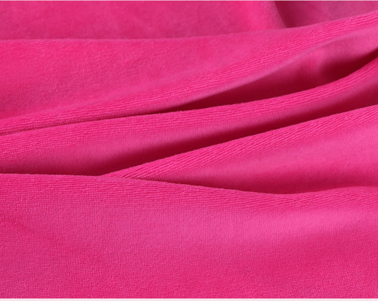 布匹棉有机布布匹 棉针织童装娃娃 diy手工绒布材 肉粉色(半米)