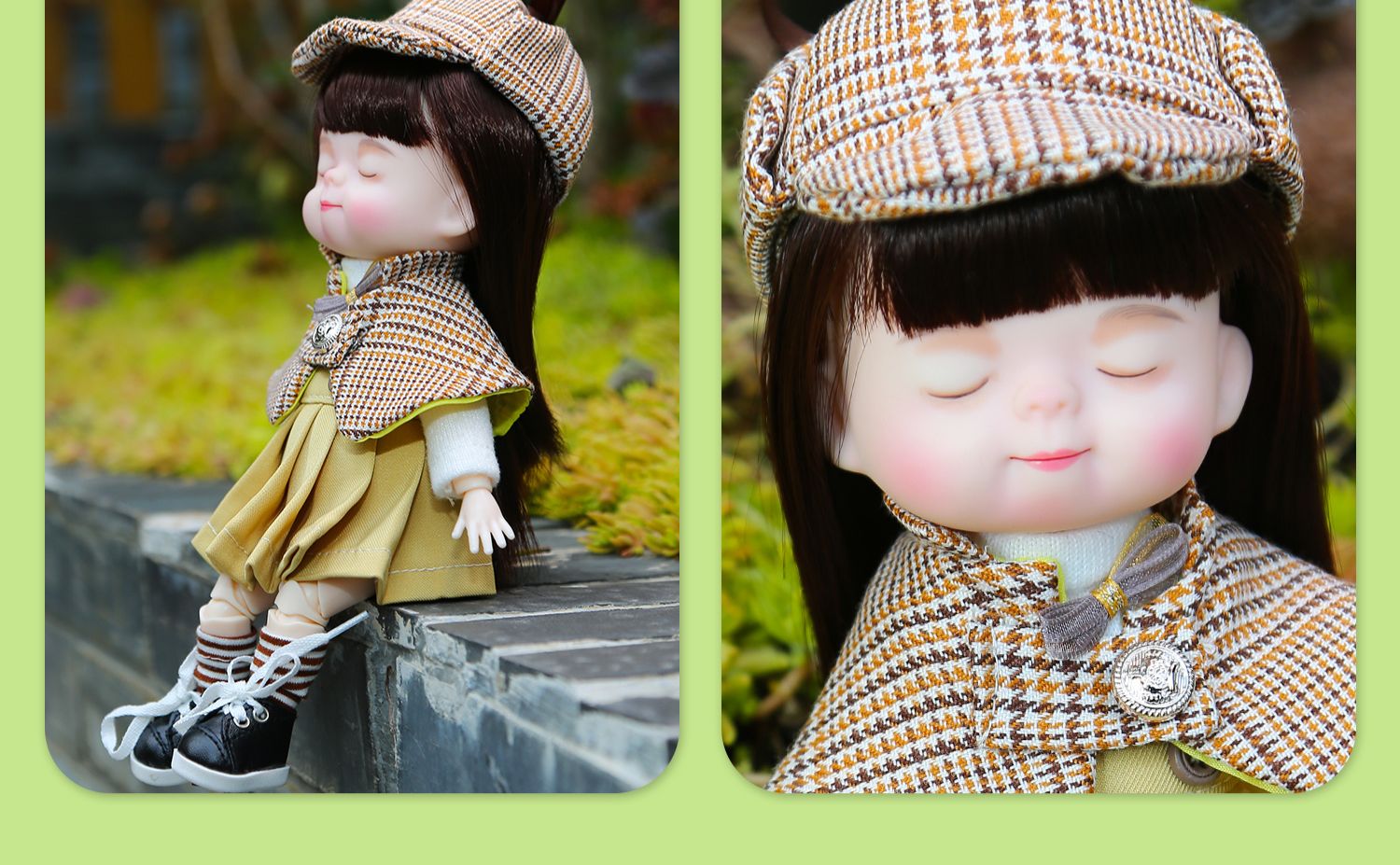 《多丽丝萌豆豆卡蜜儿娃娃洋娃娃玩具套装女孩儿童迷你仿真obsn7628