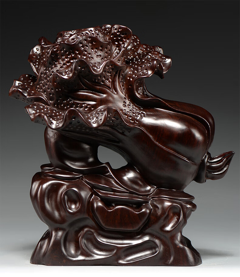 奈希森木雕白菜摆件实木客厅公司办公室红木装饰店铺开业乔迁送礼品