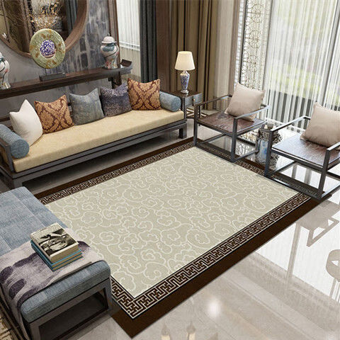 新中式客厅家用地毯中国风沙发茶几古典禅意卧室床边毯可定做中国风06