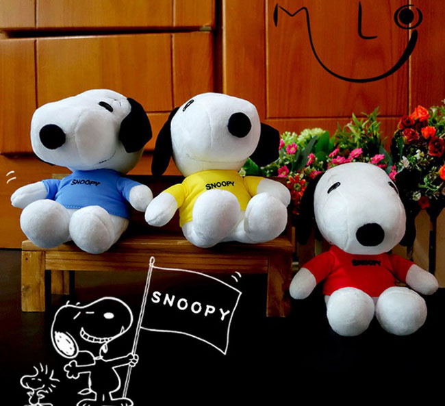 高品质noopy史努比毛绒公仔娃娃玩具玩偶生日儿童礼物 黄色(高约22