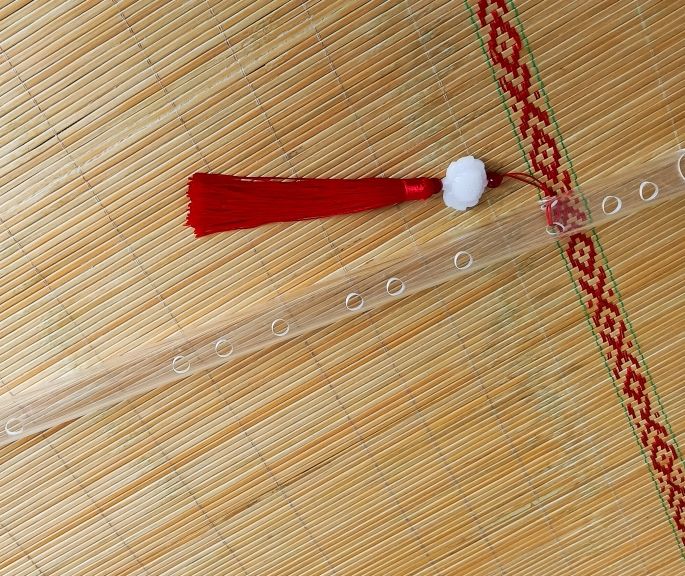 【官方直销】有机玻璃水晶笛子手工制作好吹省力高音易上音色晗畅 #f