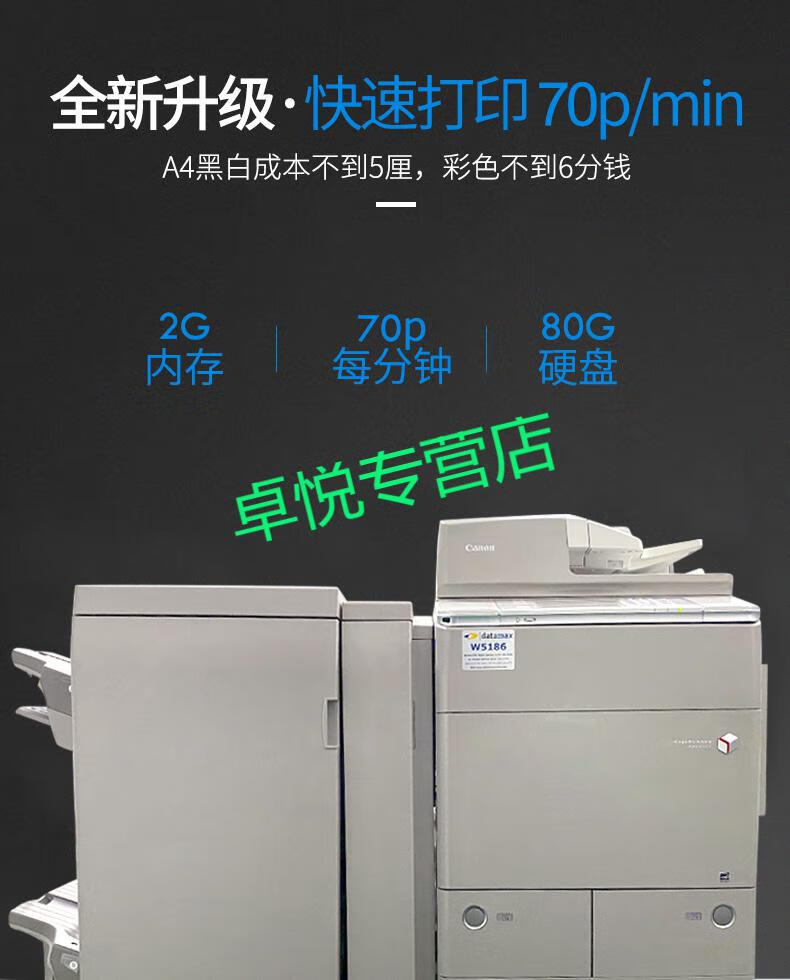 佳能7270/9280高速彩色复合复印机a3黑白激光大型打印一体机 佳能7580