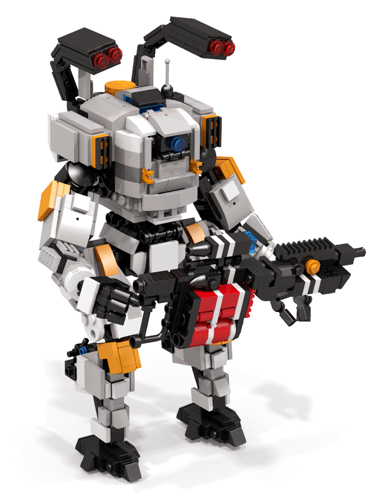 积木玩具乐髙积木 泰坦陨落bt7274机甲积木moc拼插以上绿色通用 地形