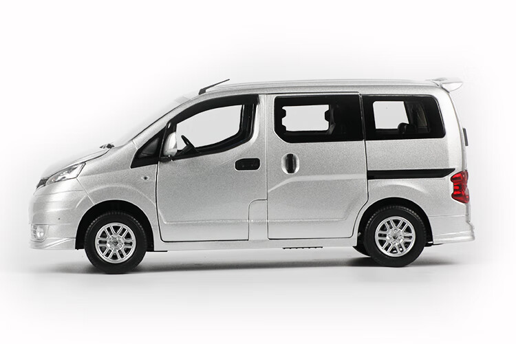 国产原厂1:18尼桑商务车模型 礼收藏nv200仿真合 银色【图片 价格