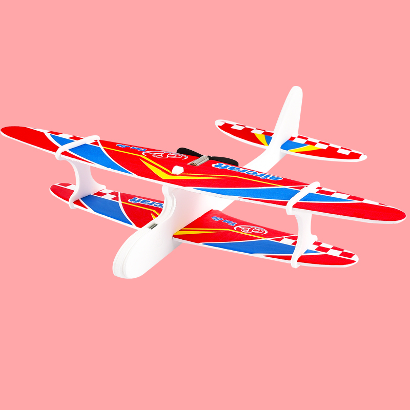 电动泡沫飞机充电手抛飞机儿童滑翔机户外童玩具装航模型网批发 飞鸟