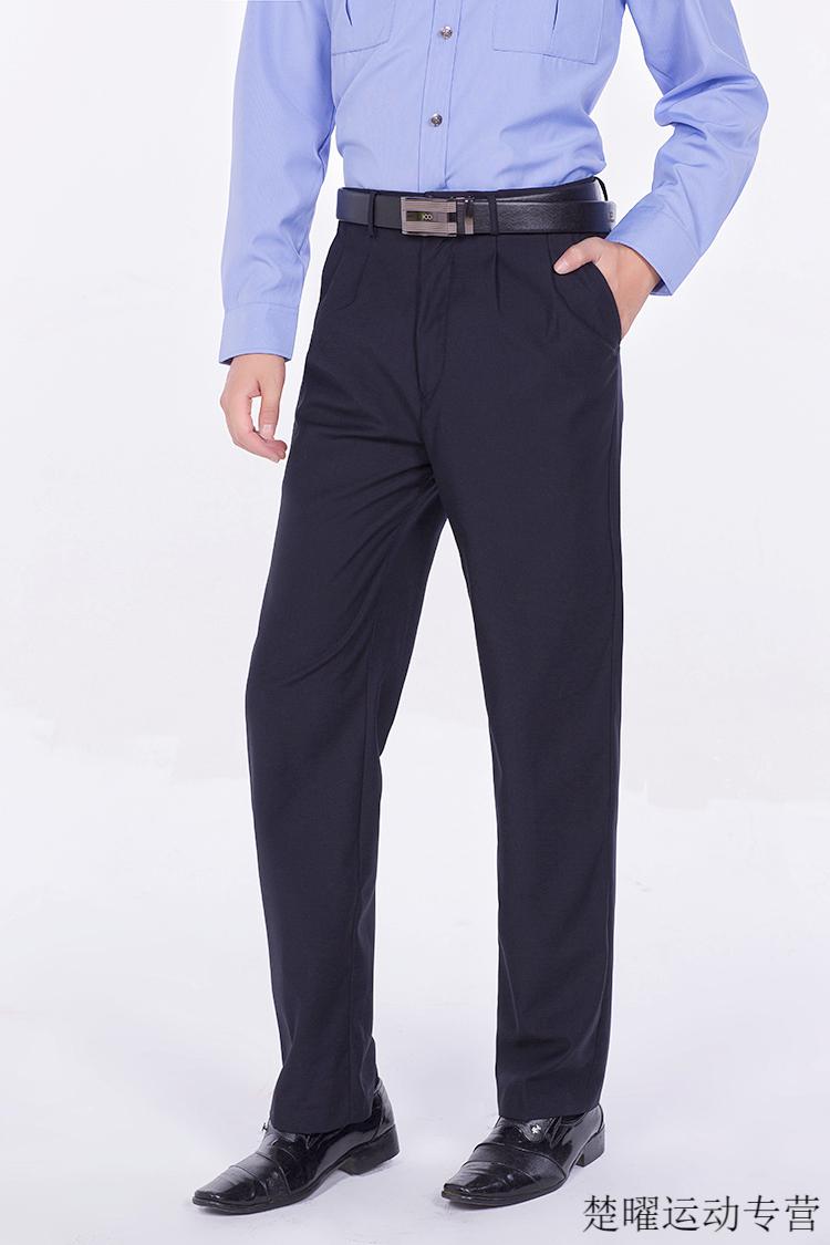 裤夏季速干 夏季执勤裤男女藏青色通勤裤工作裤春秋保安裤子公发西裤