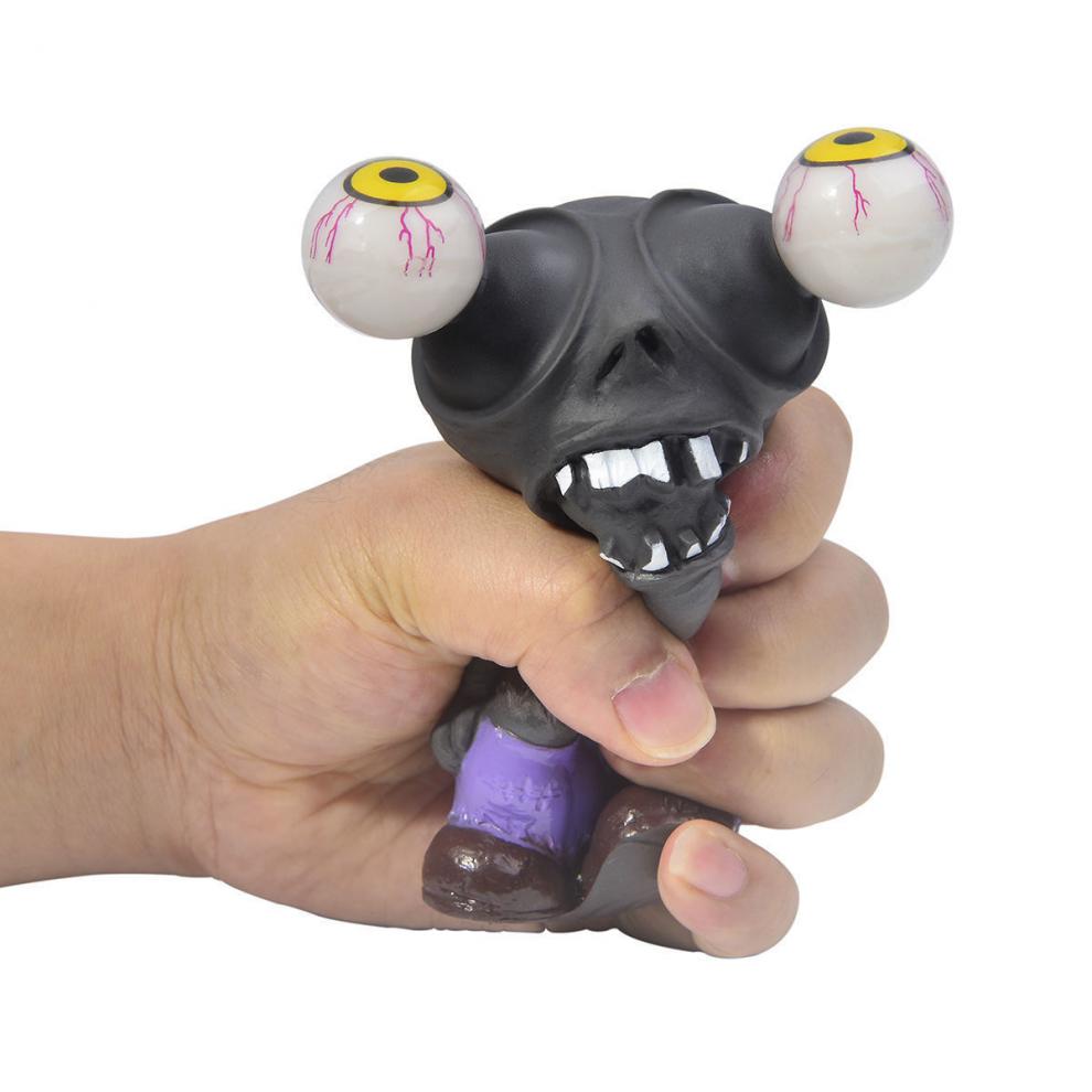 灰太狼解压 捏捏乐灰太狼解压玩具搞怪发泄爆眼公仔整蛊办公玩具吓人