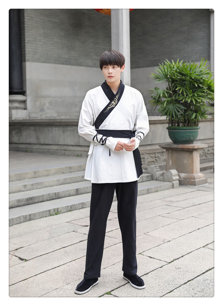 汉卿阁古装侠客男汉服女中国风夏装半臂裤装日常学生班服套装男 一