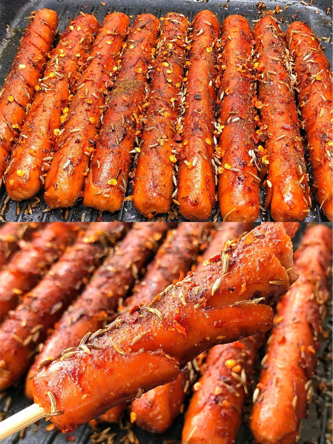 火腿热狗面淀粉肠素摆路边摊大煎烧油烤炸香纯夫宇烤肠烧烤肠 50g*40