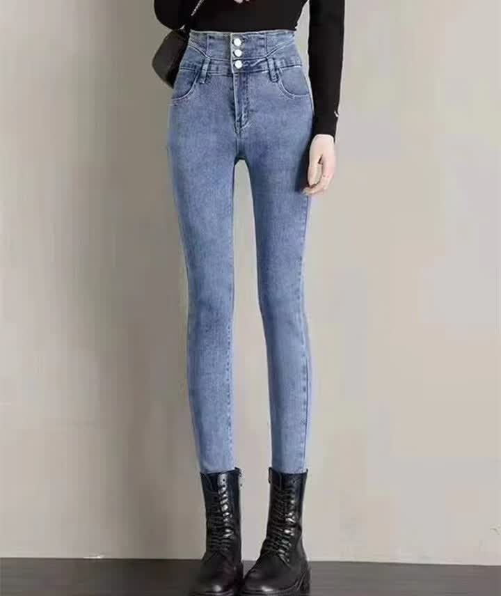馨琪天2022年牛仔裤女秋季新款小脚铅笔裤女士今年流行早秋季女裤显瘦