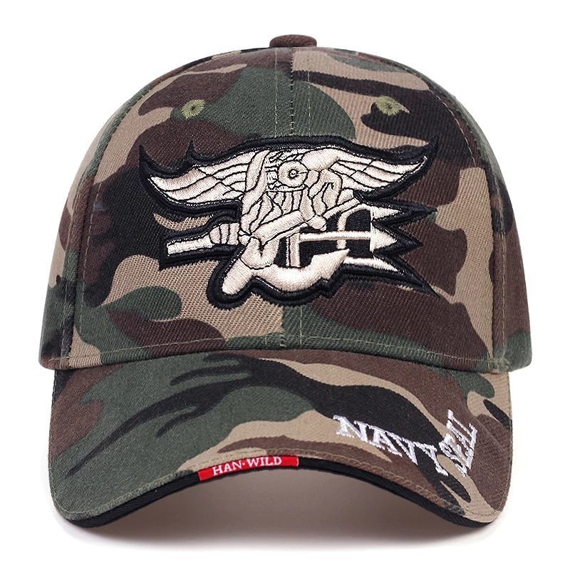 夏季通用大头户外棒球帽迷彩帽通用情侣帽子战术棒球帽通用 黑色fbi