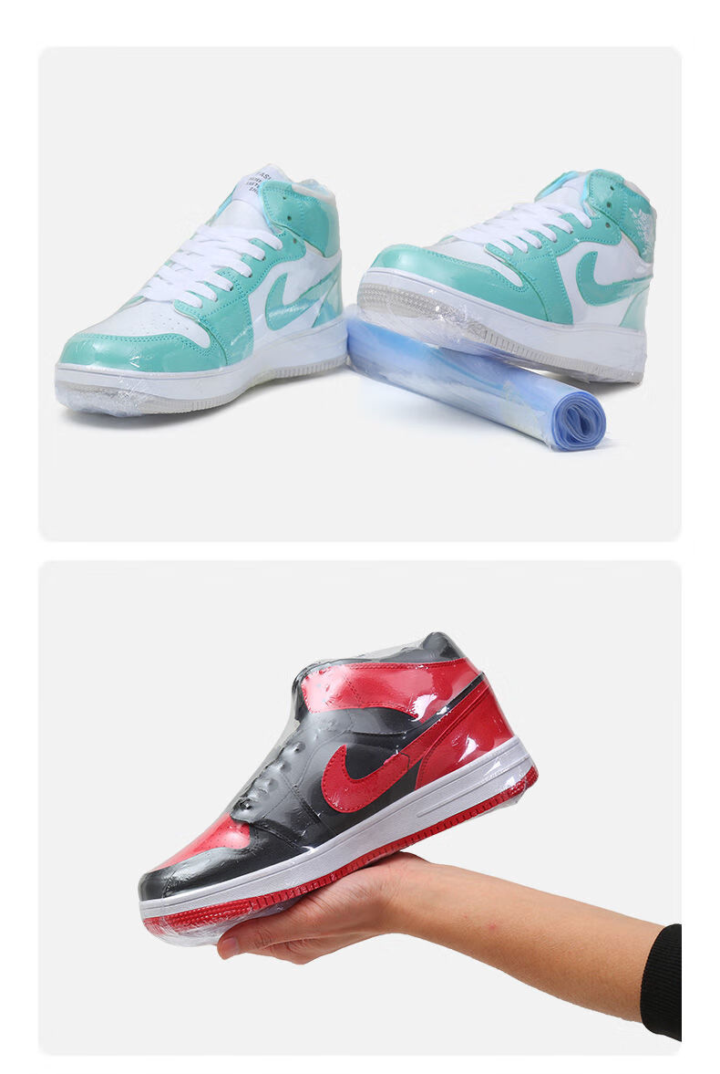 适用aj空军高帮球鞋防氧化鞋膜鞋子收纳防潮防灰尘热收缩膜塑封膜100