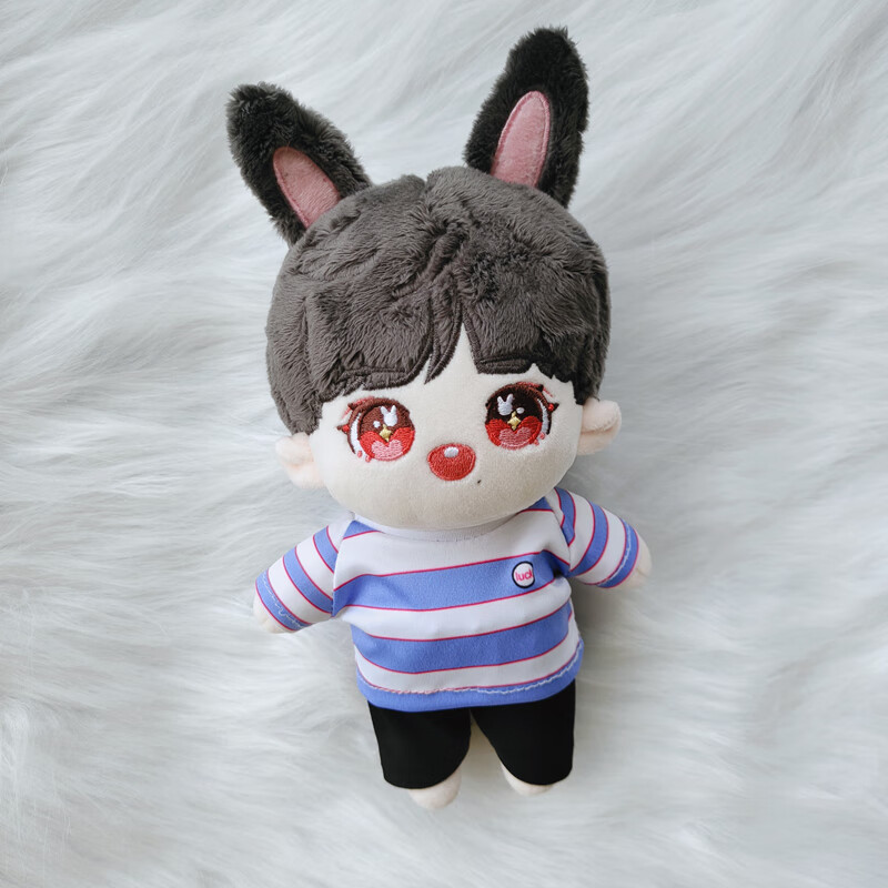 20厘米肖战玩偶人形公仔卡通q版明星同款棉花娃娃可爱毛绒应援礼 猪猪