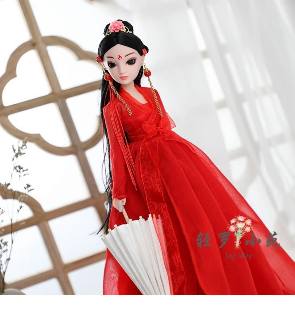 芭比娃娃的古代衣服 仙子古典仙女古代玩具洋娃娃珍藏版仿真古装女