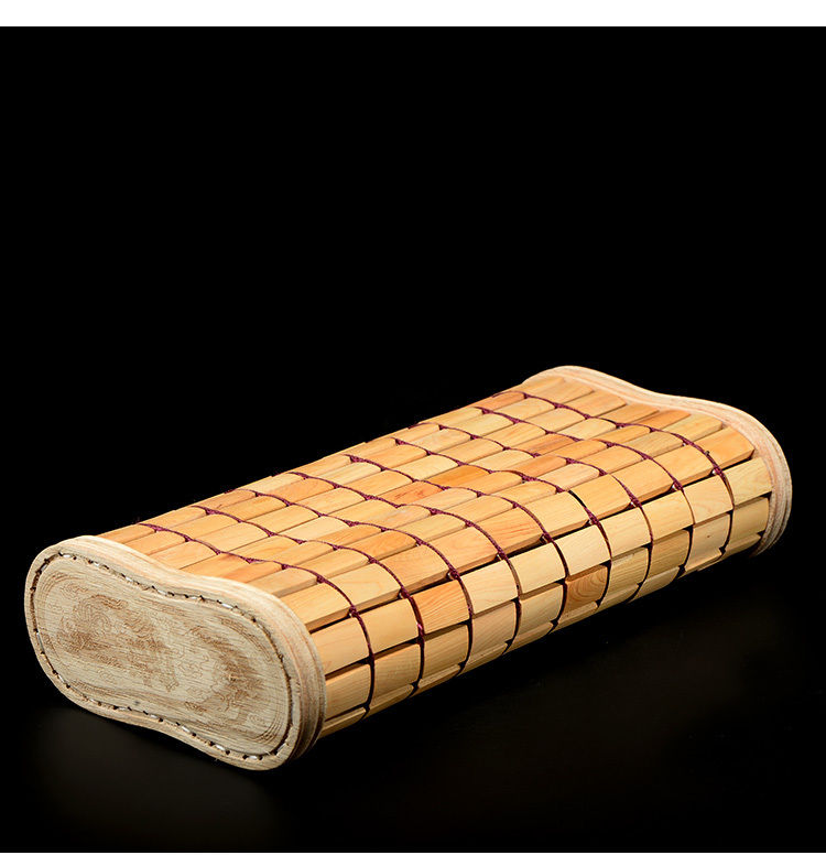 唐砖天然太行崖柏实木麻将枕头空心透气圆珠颈椎四季通用养生 崖柏