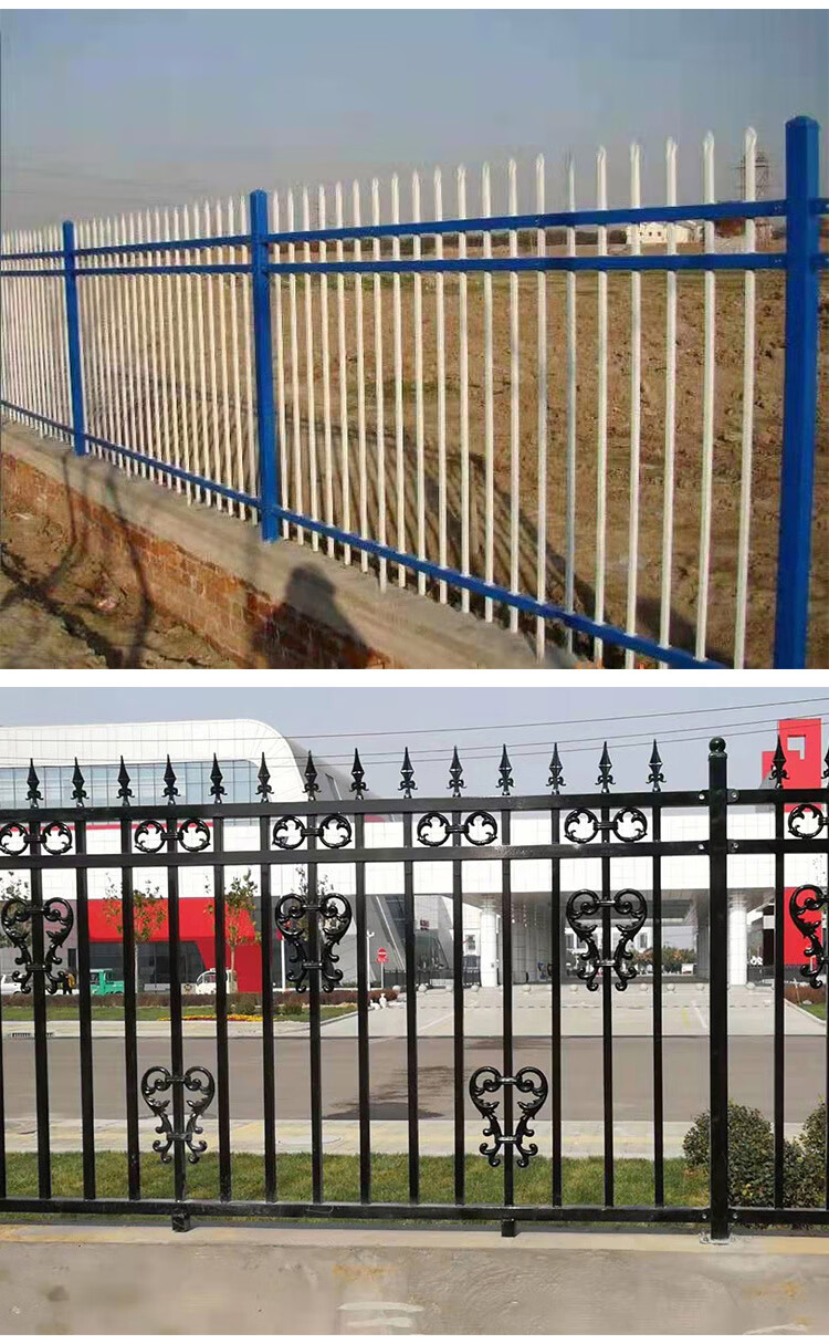 锌钢护栏铁艺围墙围栏隔离栏工厂小区别墅护栏庭院栏杆铁栅栏围挡定制
