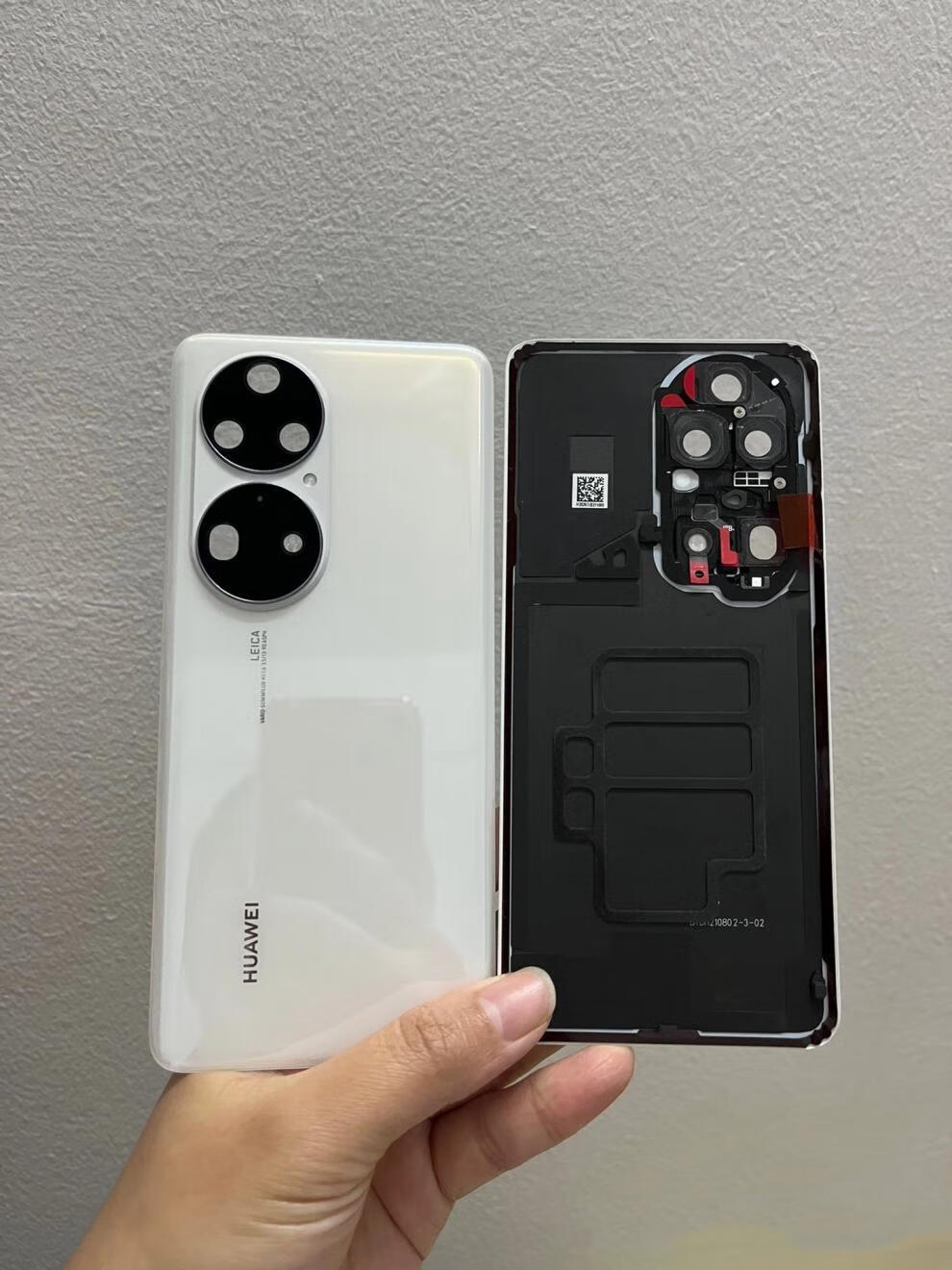 适用华为p50 p50pro原装手机后盖玻璃后壳电池外壳后屏带镜框纯原全新