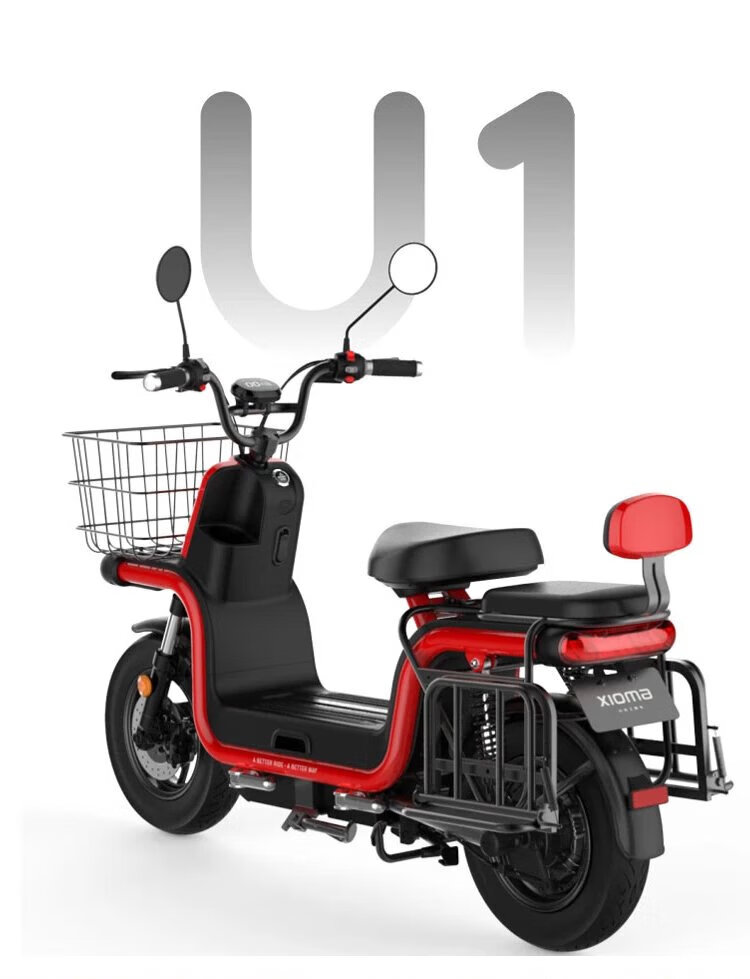 爱玛电动车后视镜小玛原厂u1反光8mm新国标通用倒车镜3c和e4级别 后