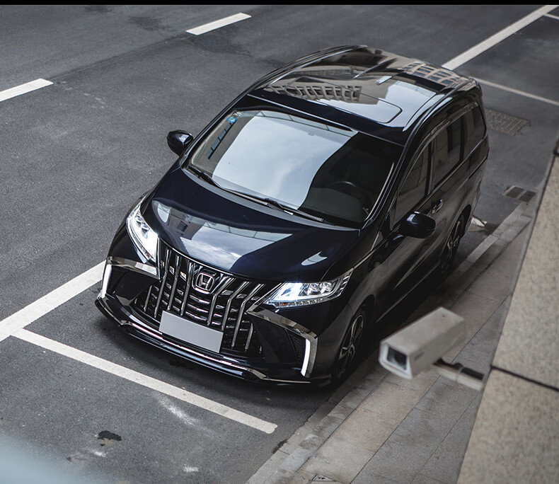 适用15-22款本田奥德赛改装大包围 混动艾力绅蜘蛛侠前保险杠中网