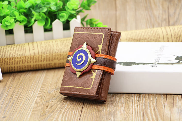 炉石传说暴雪嘉年华钱包游戏周边金色传说钱包pu皮夹短款三折卡包炉石