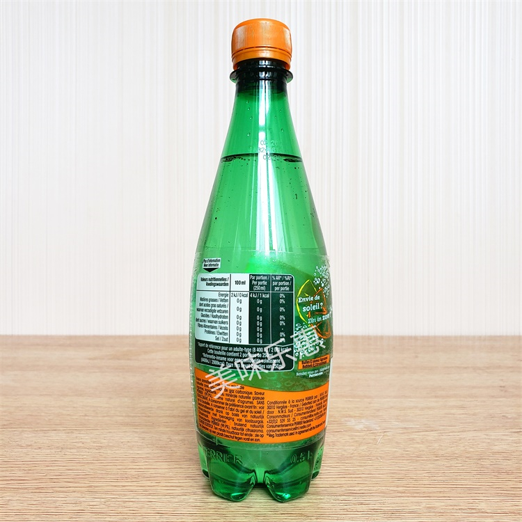 500ml24塑料瓶装法国进口无糖含气矿泉水柠檬味330ml24易拉罐新鲜日期