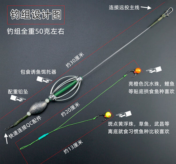 四川珠珠单钩钓法图图片