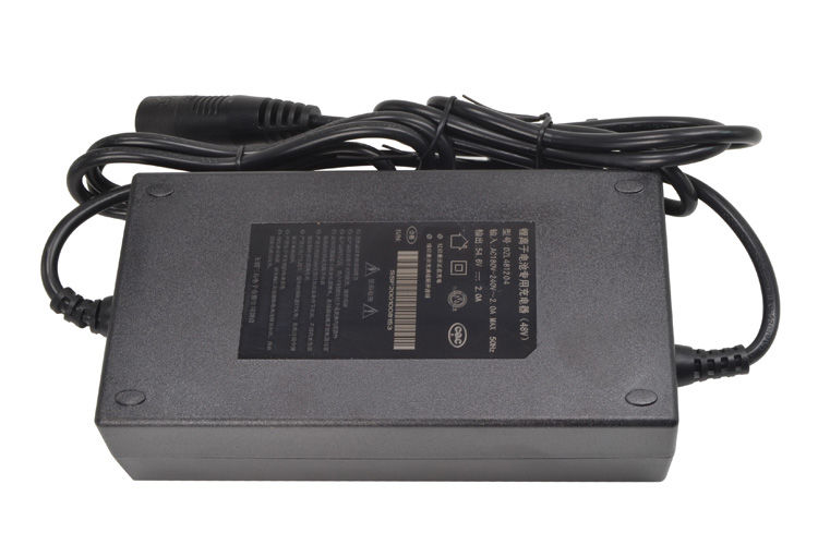 适用于电动车锂电池充电器原装48v卡农头dc头原厂 雅迪48v-2a/卡侬头