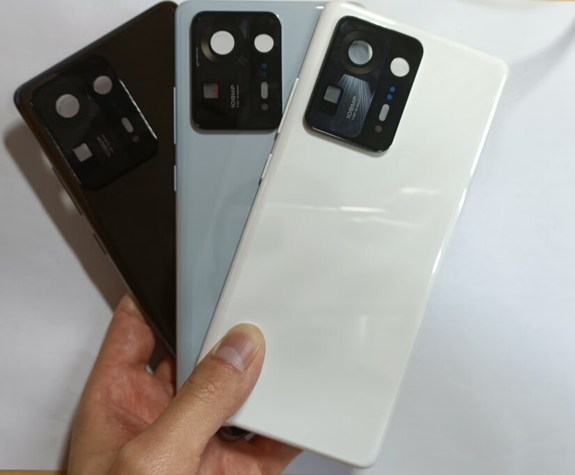 爱尚京购适用于小米mix4原装后盖全陶瓷后盖带镜框镜片影青灰