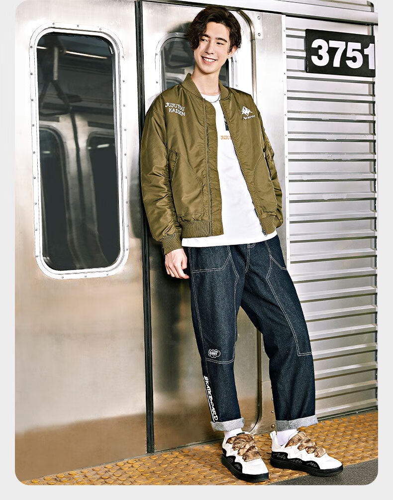 卡帕(kappa) kappa卡帕x咒术回战联名棒球棉服2022新款情侣男女秋冬