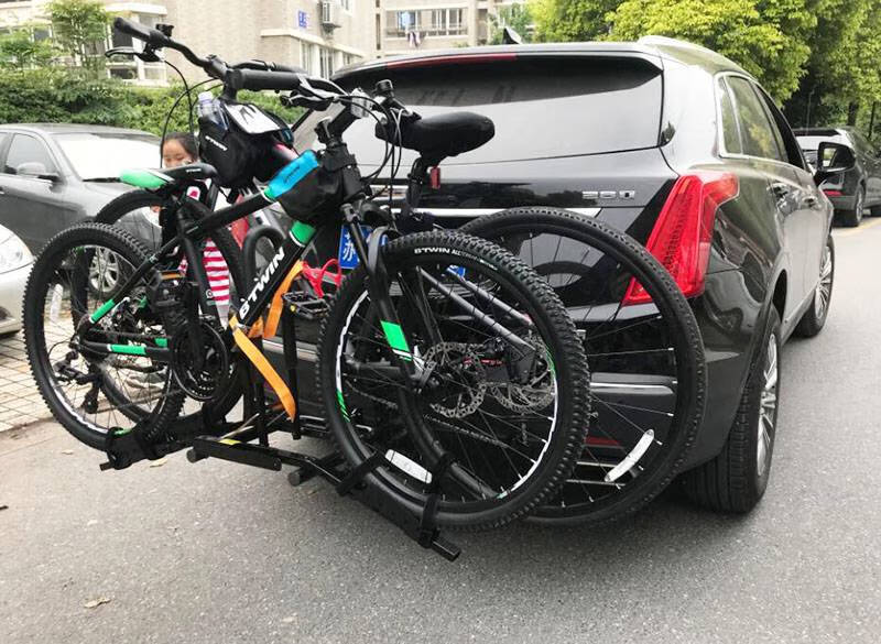 汽车拖挂自行车 汽车后挂自行车架子suv拖车方口单车架车载自行车架车