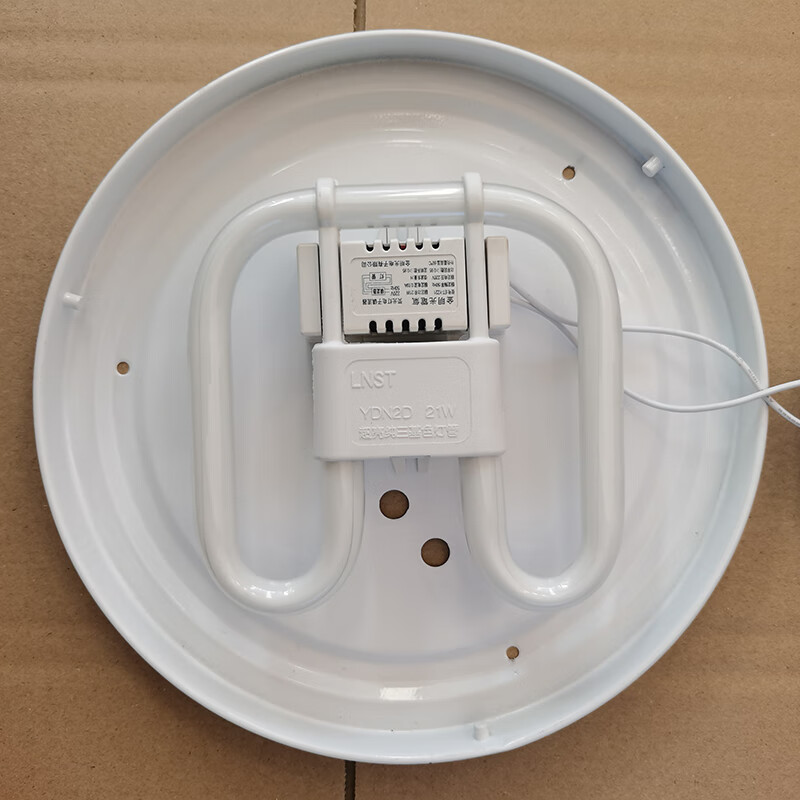 管21w38瓦蝴蝶三基色荧光管镇流器方形四针吸顶节能灯管白光2d38w2130