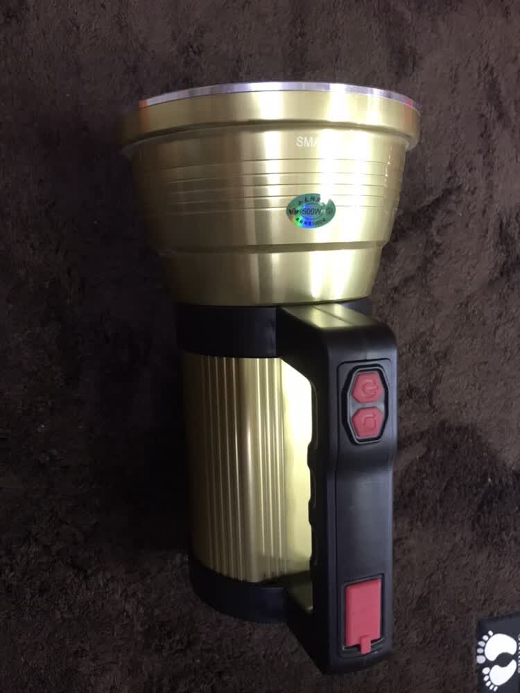 小太阳超亮500w多功能可充电手提式探照灯手电筒户外探洞夜骑【图片