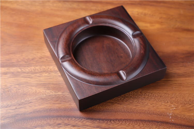 同款红木烟灰缸 烟灰缸实木简约复古创意木头质中式红木客厅茶桌家用