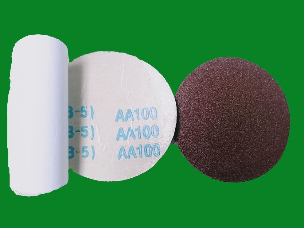 圆盘砂纸jb5背胶5寸自粘片砂纸片打磨片气动砂纸不干胶圆盘砂布60号