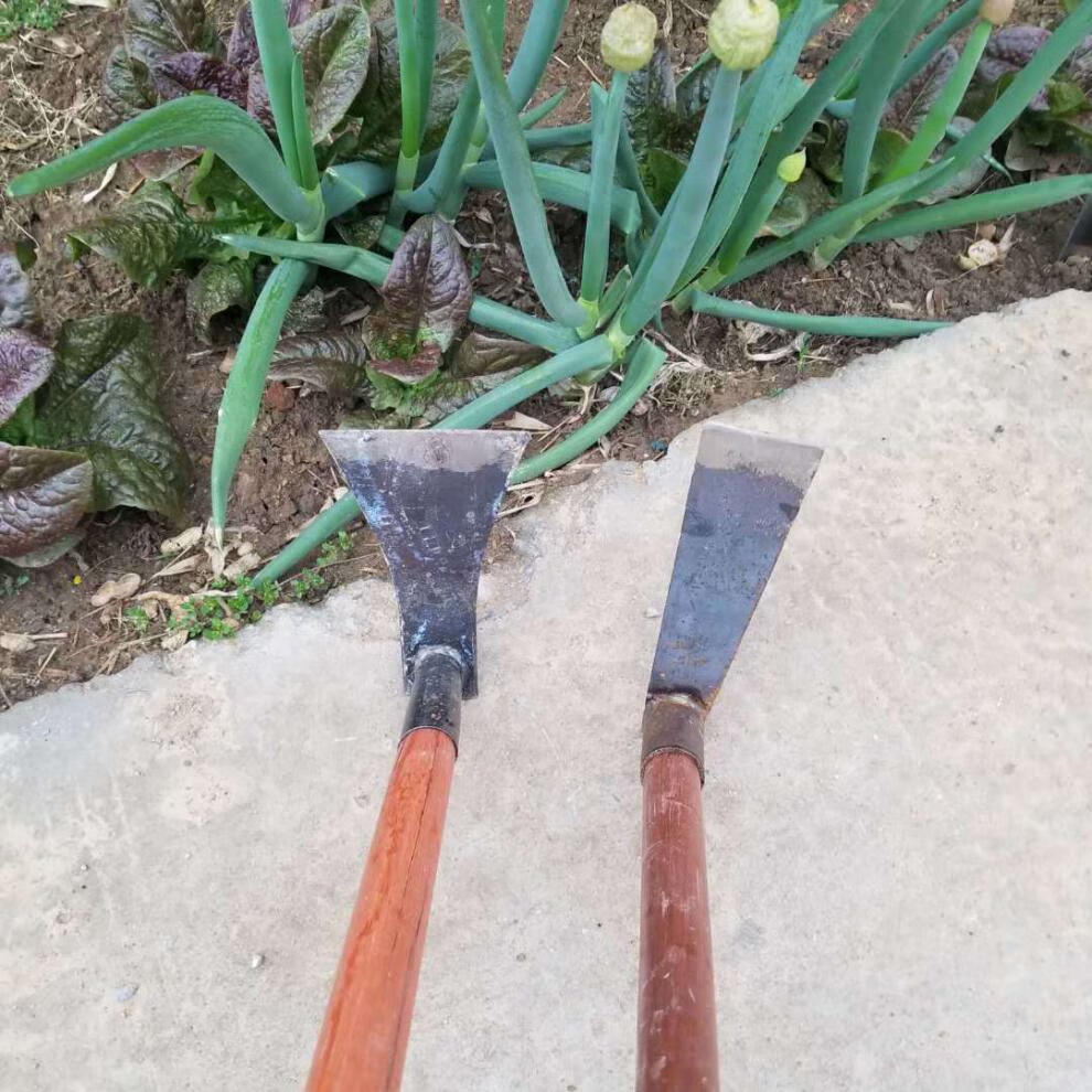 锄头农用除草开沟镢头刨地大板锄园艺锄老 一号长型板锄配1.