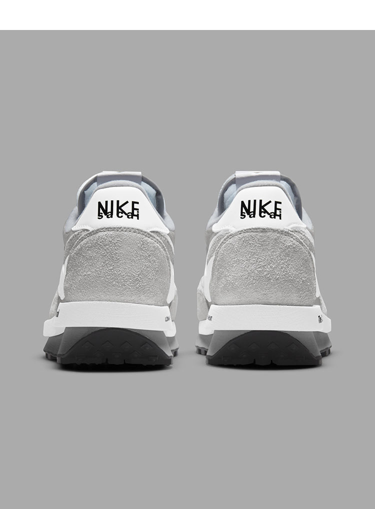 clot x sacai 华夫 米白橙藏蓝色灰白解构三方联名男女运动鞋板鞋