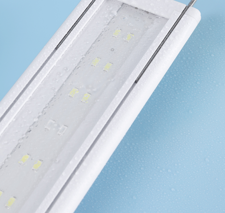 led 水草灯鱼缸灯照明灯全光谱水族箱 顶灯小型草缸射灯 yu-80定时款