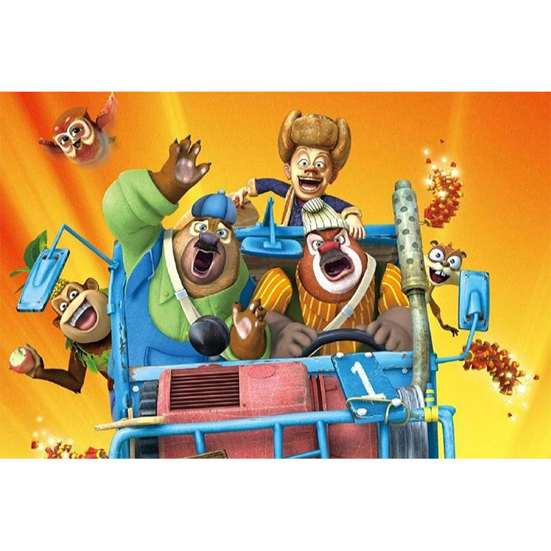 光头强拼图 熊大熊二拼图 熊出没熊大熊二儿童木质拼图1000片500片