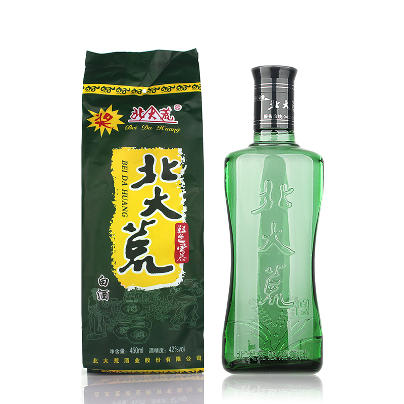 瓶瓶有奖 42度北大荒绿色风暴酒 450毫升 东北酒 浓香风格白酒 十二