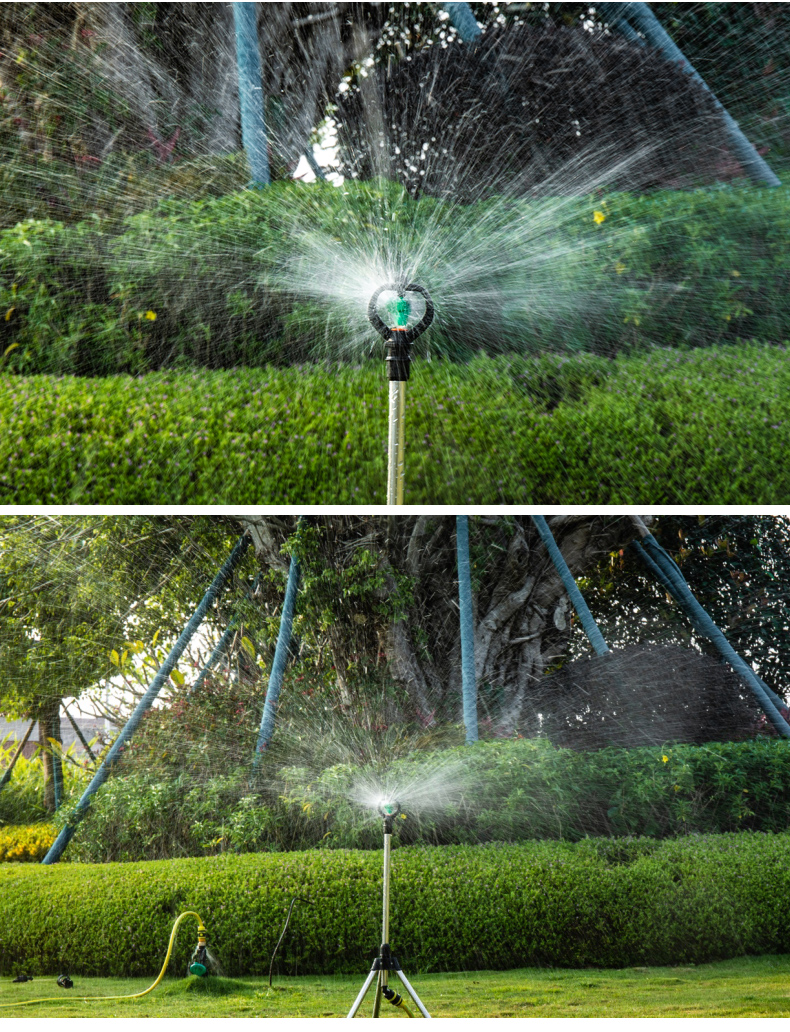 浇水神器自动旋转雾化微喷头360度农业灌溉洒水草坪喷水雾化大棚降温