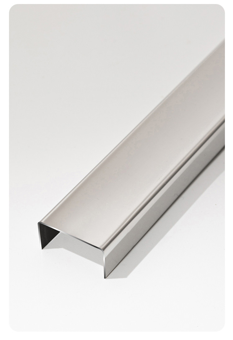 黑钛金不锈钢装饰条u型条不锈钢圆弧弧形吊顶背景装饰线条收边条 304-